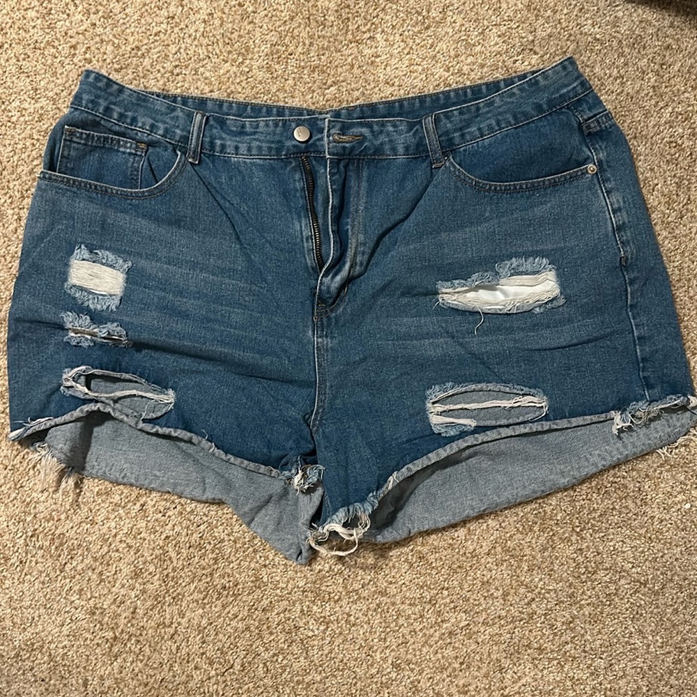 Shein Jean Shorts with rips